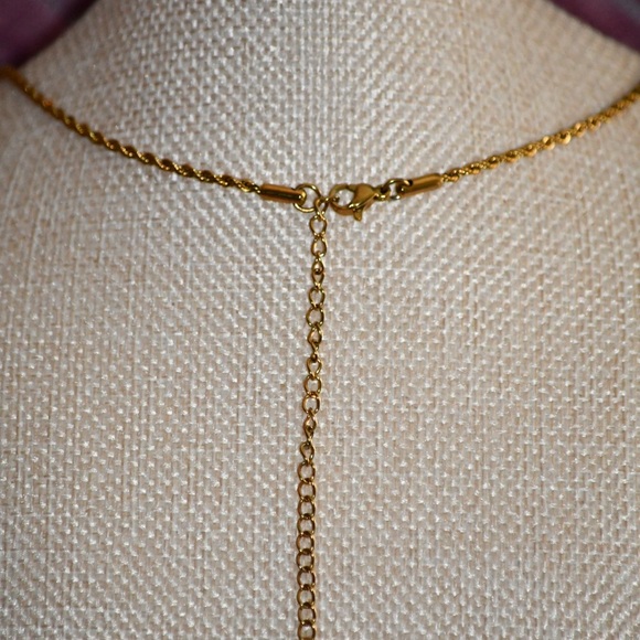 The Lord’s Prayer Gold Pendant Necklace #019 - Picture 3 of 3